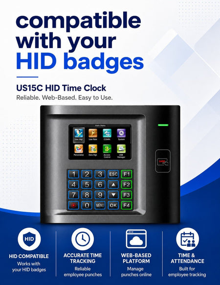 Alliance AT15C-HID Web Based Time Clock System - Allied Time USA