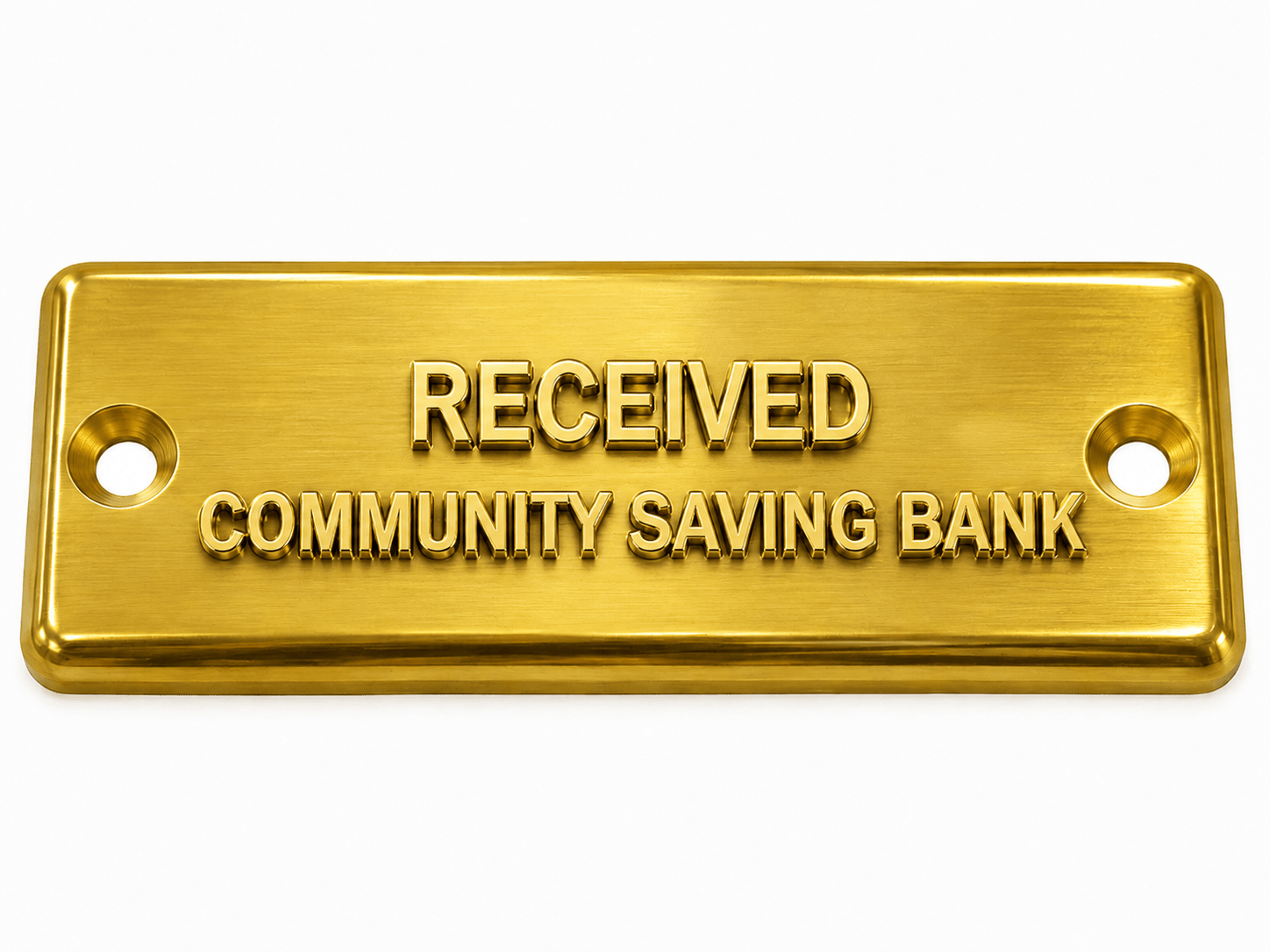 Custom Engraved Brass PLATE for Widmer Stamp - Allied Time USA