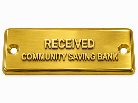 Custom Engraved Brass PLATE for Widmer Stamp - Allied Time USA