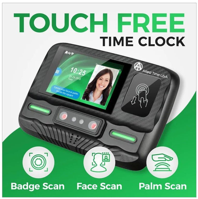 CB4100 Biometric Time Clock System with Online Reporting – Allied Time USA